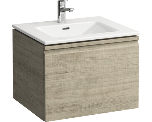 Lavabo avec meuble bas LAUFEN PRO S-60 600x500x460 mm chêne clair H8609614791041