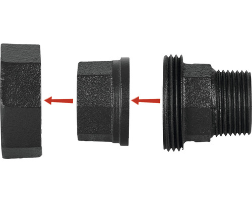 Raccord d''installation avec adaptateur fileté