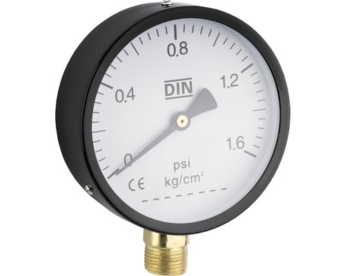 Walteco Manometer RT- 22 10x12x3,5 cm schwarz