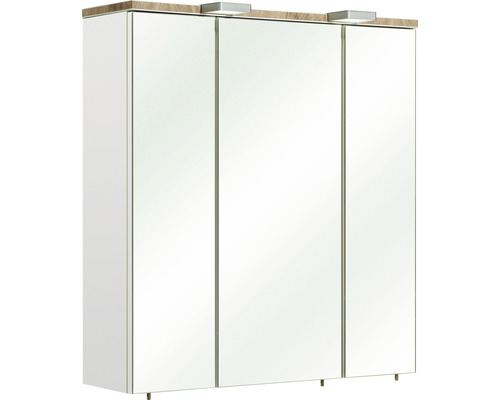 LED Spiegelschrank pelipal Quickset 931 BxHxT 65x70x20 cm weiss glanz