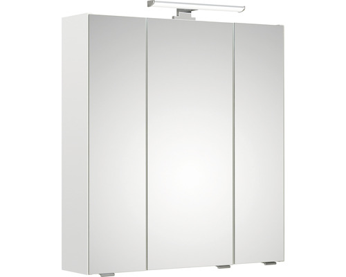Armoire de toilette Pelipal Quickset 341 65 cm blanc 3 porte LED