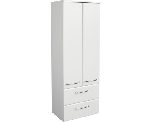 Armoire midi pelipal Quickset 341 50x136.1x33 cm blanc haute brillance 341.015056