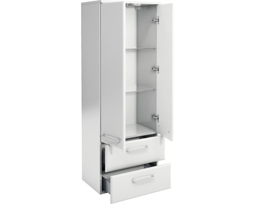 Offener Badezimmer Hochschrank mit Regalböden und Schubladen