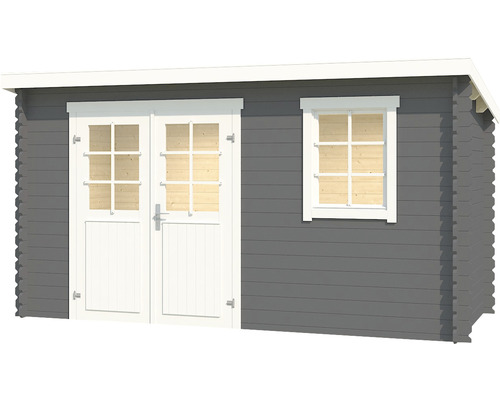 Abri de jardin avec double porte et fenêtre en bois