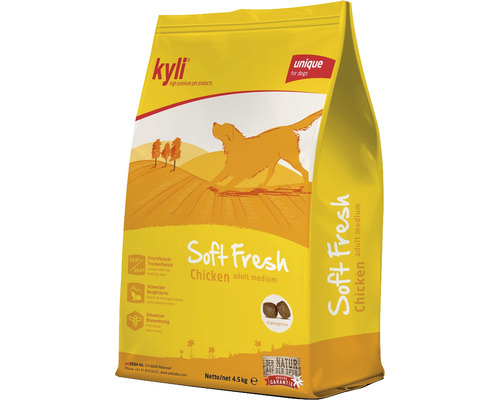 Nourriture pour chiens kyli Soft Fresh poulet 4.5 kg Kyli Soft Fresh aliments secs pour chiens, poulet, 4.5 kilogrammes