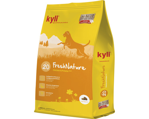 Hundefutter Kyli Fresh Nature Nr. 20 Huhn 4 kg Gelbe Verpackung Kyli FreshNature Hunde Trockenfutter mit Huhn und Kartoffeln