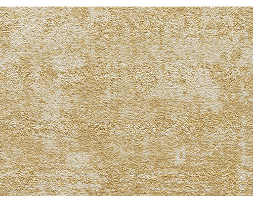 Moquette velours Bari jaune orange FB52 largeur 400 cm (au mètre) Gros plan d''un papier peint avec une structure d''enduit
