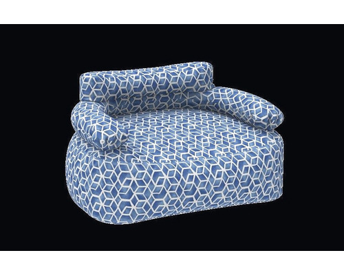 Sessel mit geometrischem Muster