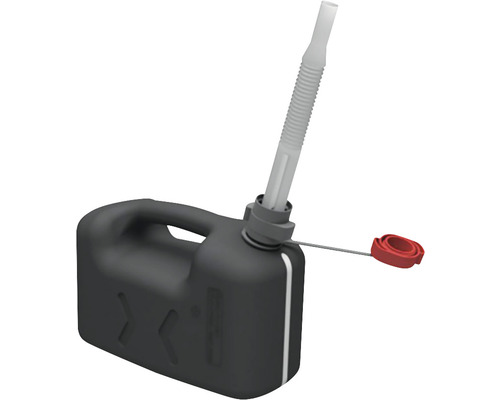 Pressol Bidon à essence 5 l avec fenêtre de mesure à l'avant et à l'arrière Bidon de carburant avec bec verseur