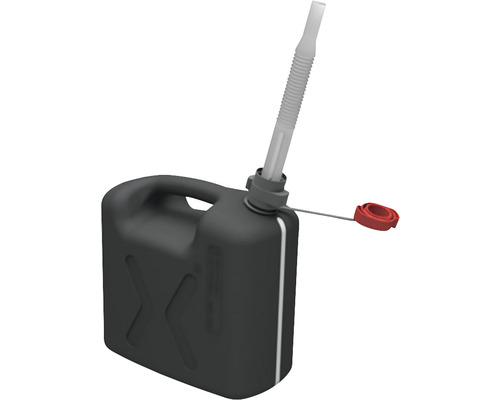 Pressol Bidon à essence 10 l avec fenêtre de mesure à l'avant et à l'arrière Jerrican de carburant avec bec verseur