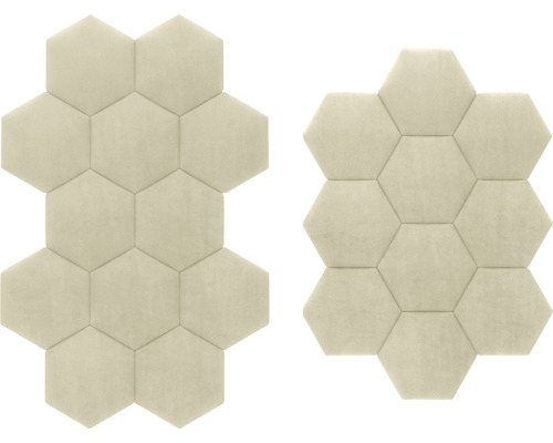 Deux ensembles de panneaux acoustiques hexagonaux pour la décoration murale