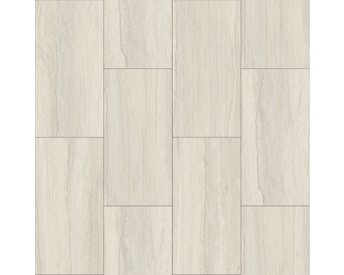 Vinyl-Fliese Quitmore selbstklebend mittelbeige 60x30 cm