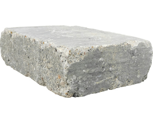 Mauerstein iBrixx Antik weiss-schwarz 28 x 21 x 8,5 cm