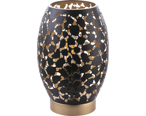 Dekorative Tischleuchte mit Muster und Sockel