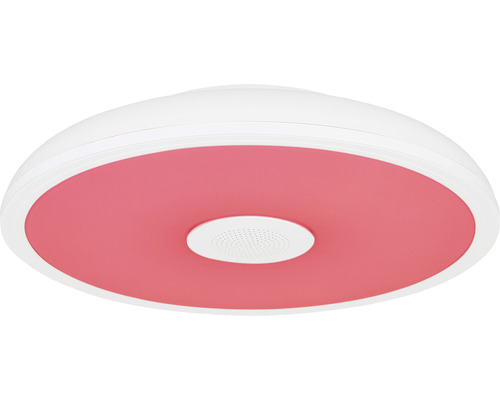 Weisse LED Deckenleuchte mit farbiger Mitte