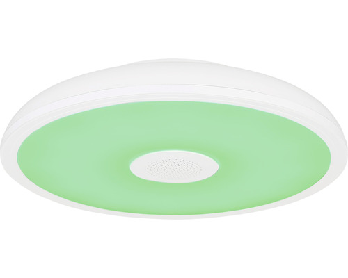 Weisse Deckenleuchte mit integriertem Lautsprecher