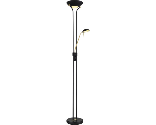 Lampadaire LED Leonas 1 x LED fixe 5.5 W 1690 lm noir