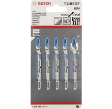Bosch Lames de scie sauteuse Set T118EOF BIM pour métal