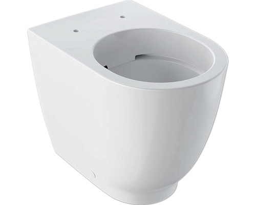 WC à fond creux sans bride Keramag/GEBERIT Acanto à poser siphon horizontal blanc 500602012