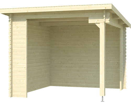 Holzunterstand mit Dach für den Garten