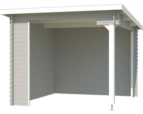 Abri en bois avec toit pour stocker des objets