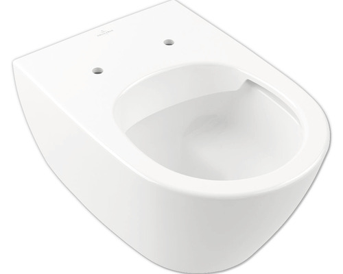 Toilettes avec chasse d'eau murale et cuvette sans rebord Villeroy & Boch Subway 2.0 DirectFlush 5614R0 blanc avec revêtement-0