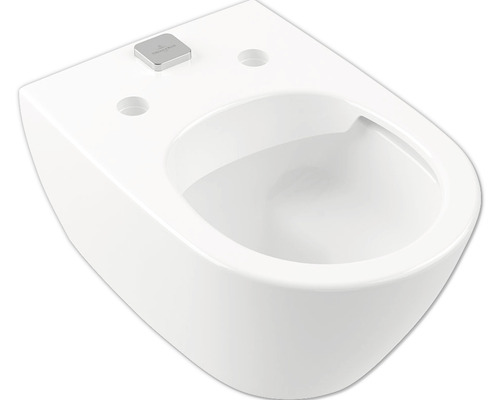 WC suspendu Villeroy & Boch Subway 2.0 ViFresh cuvette à fond creux sans bride de rinçage blanc avec revêtement CeramicPlus sans abattant WC 5614A1R1