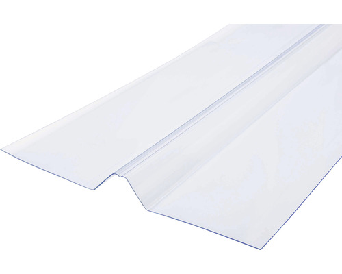PVC Universal Profil Firsthaube / Wand transparent Trapezprofilplatte aus Kunststoff