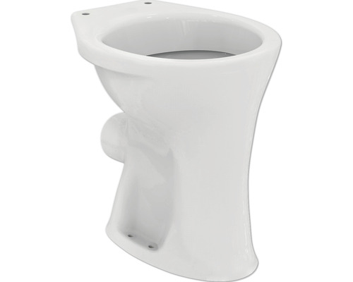 WC à poser Ideal Standard Eurovit cuvette à fond plat avec bride de rinçage surélevé blanc sans abattant WC V311601