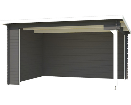 Abri en bois avec toit