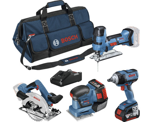 18V Profi Set Bosch Professional Holz Set Akku Drehschlagschrauber