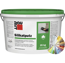 Crépi de façade enduit au silicate Baumit avec structure grattée 3 mm coloré 25 kg-thumb-0