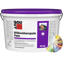 Enduit à base de résine silicone Baumit enduit de façade avec structure enduit fin coloré 25 kg-thumb-0