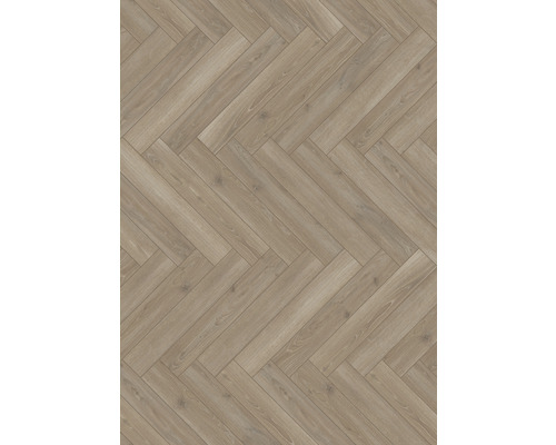 Pose de stratifié en motif à chevrons