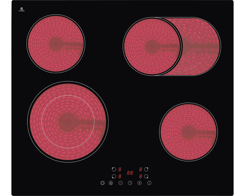 PKM KF4-2KB G Glaskeramikkochfeld Rahmenlos 4 Kochzonen