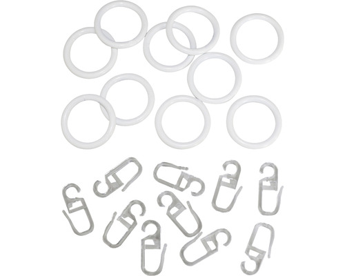 Gardinenringe und Gardinenhaken