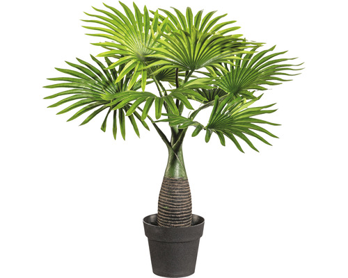 Palmier artificiel mini palmier en éventail h 45 cm vert