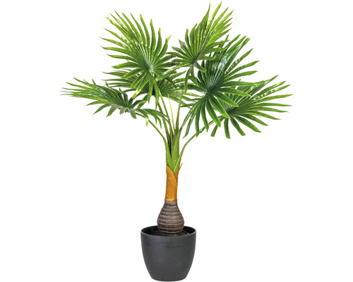 Palmier artificiel palmier en éventail h 70 cm vert