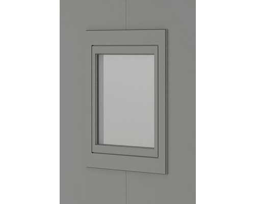 Fenêtre battante biohort CasaNova droite 83 x 65 cm gris quartz métallique