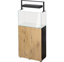 Aquarium avec meuble bas et éclairage