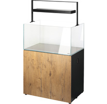 Combinaison aquarium avec meuble bas et éclairage