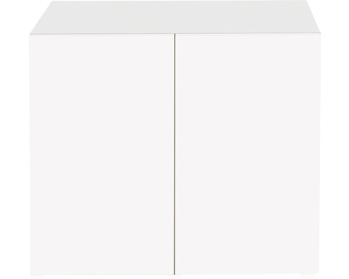 Weißer Unterschrank mit zwei Türen für den Innenbereich