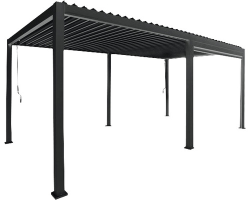 Pergola noire autoportante pour le jardin
