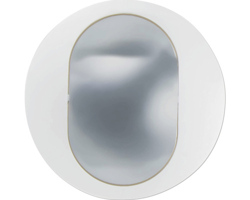 Runder Spiegel mit ovalem Einsatz