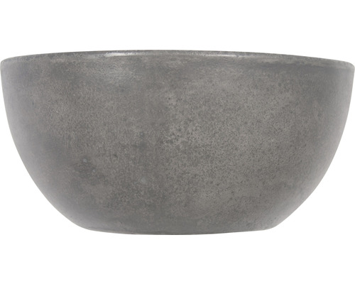 Graue Pflanzschale aus Keramik