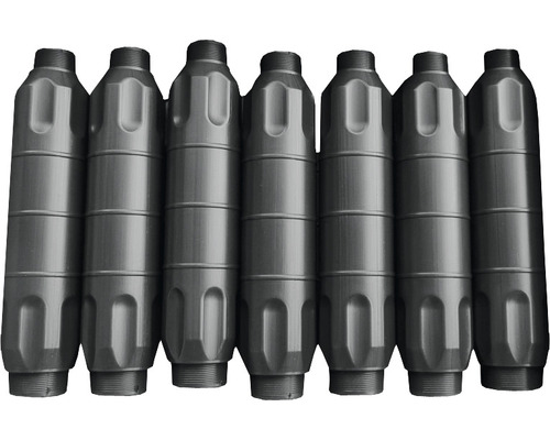 Flotteur d'hivernage pour piscines lot de 6 49,5 x 25 x 5 cm plastique noir Plusieurs cartouches de filtre noires pour systèmes d''irrigation côte à côte