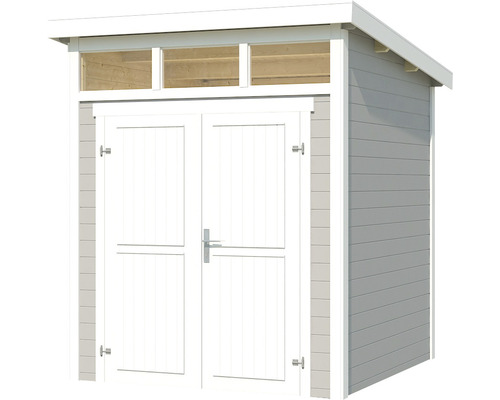 Abri de jardin avec double porte et fenêtres