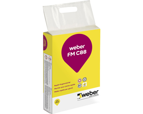 weber FM C88 Rapid-Fein- und Breitfugenmörtel dunkelgrau 10 kg