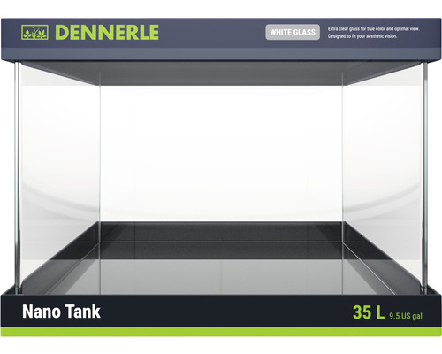 Aquarium DENNERLE Scapers Tank Weissglas 35 l mit Schaumstoffunterlage 40 x 32 x 28 cm