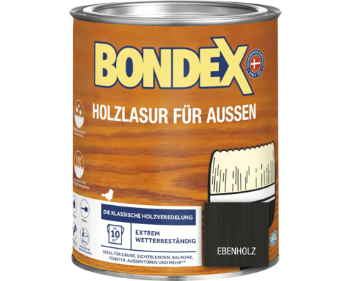 Bondex Holzlasur für Aussen Ebenholz Dose